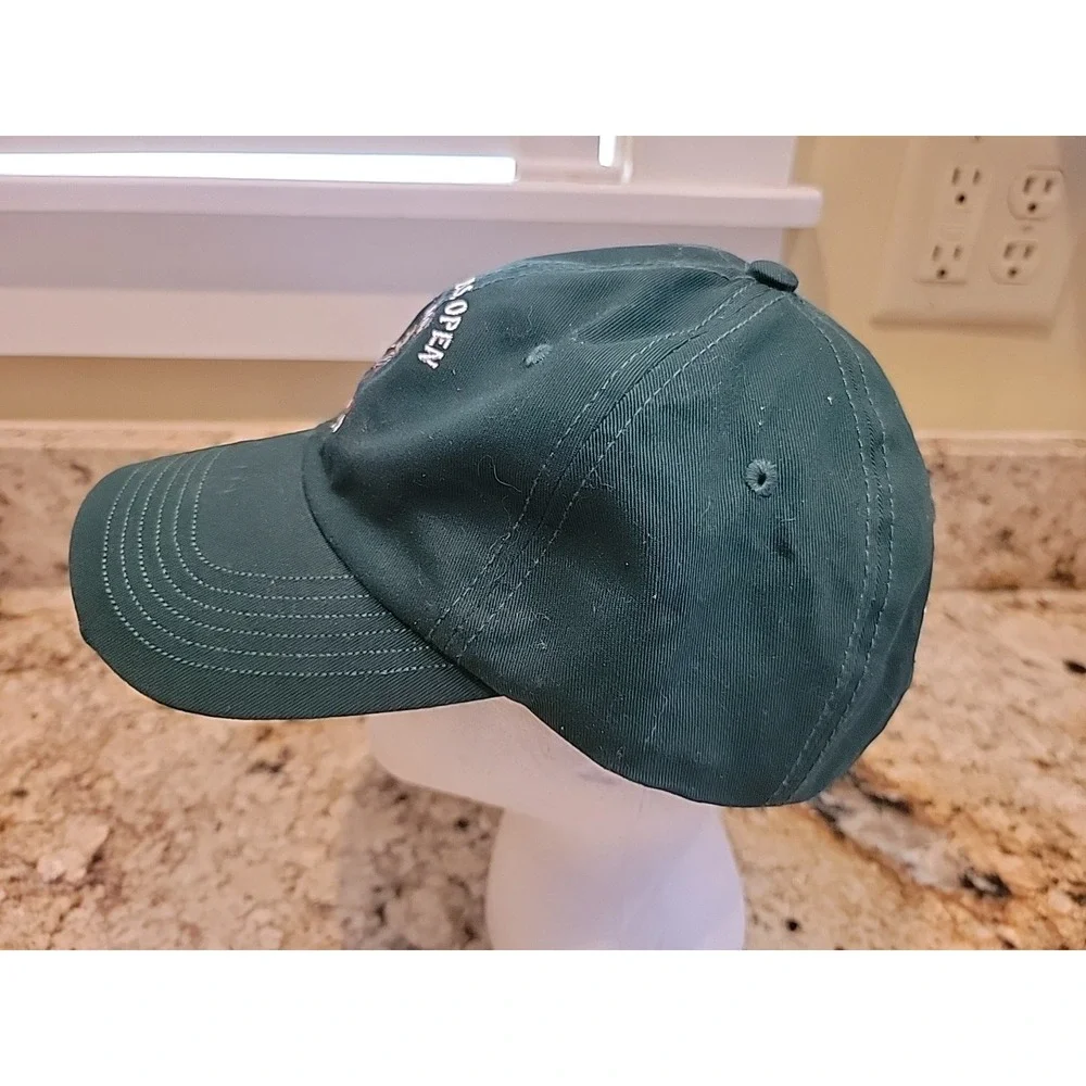 US Open Hat Cap Strap Back Green Shinnecock Hills Golf USGA Adjustable Mens